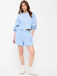 High-Waisted Bounce Fleece Shorts - 5-inch inseam