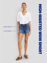 High-Waisted Wow Jean Shorts - 4-inch inseam