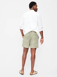 Linen-Blend Jogger Shorts - 5-inch inseam