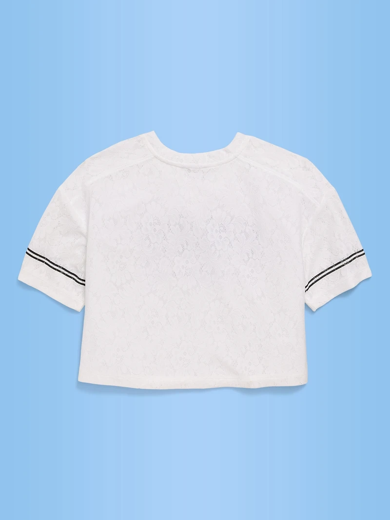 FIFA World Cup 26™ Germany Boxy Lace V-Neck T-Shirt for Girls