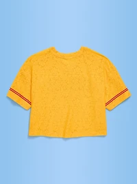 FIFA World Cup 26™ Colombia Boxy Lace V-Neck T-Shirt for Girls