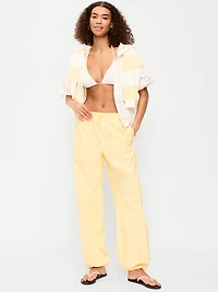 Lightweight Pull-On Poplin Balloon Pants