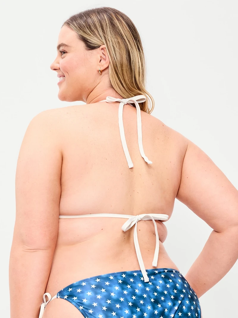 Triangle String Bikini Swim Top