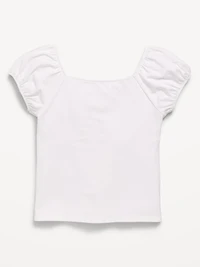 Puff-Sleeve Top for Girls