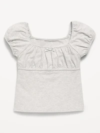 Puff-Sleeve Top for Girls