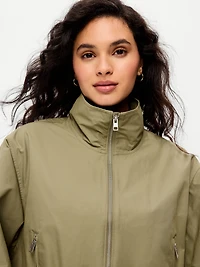 Twill Utility Zip-Front Jacket