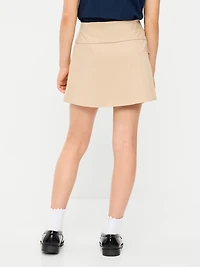School Uniform Front-Pleated Twill Skort for Girls