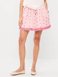 High-Waisted Drapey Skirt Short