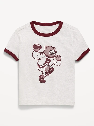 Short-Sleeve Unisex Ringer Graphic T-Shirt for Toddler