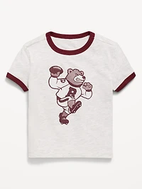 Short-Sleeve Unisex Ringer Graphic T-Shirt for Toddler
