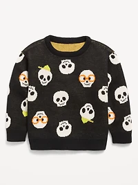 Oversized Long-Sleeve Graphic Sweater for Toddler Boys