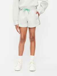 Bounce Fleece High-Waisted Shorts for Girls