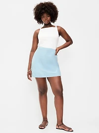 Denim Micro Skort