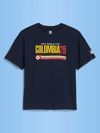 FIFA World Cup 26™ Colombia Vintage Crew-Neck T-Shirt for Women