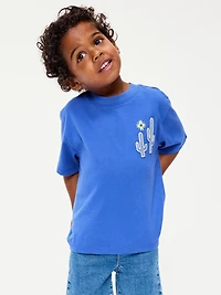 Oversized Short-Sleeve Graphic T-Shirt for Toddler Boys