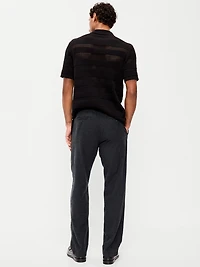 90's Straight-Fit Linen-Blend Pants