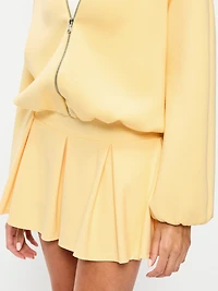 Bounce Fleece Bubble-Hem Hoodie Sweatshirt