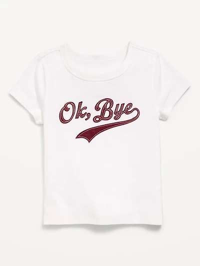 Fitted Short-Sleeve T-Shirt for Girls