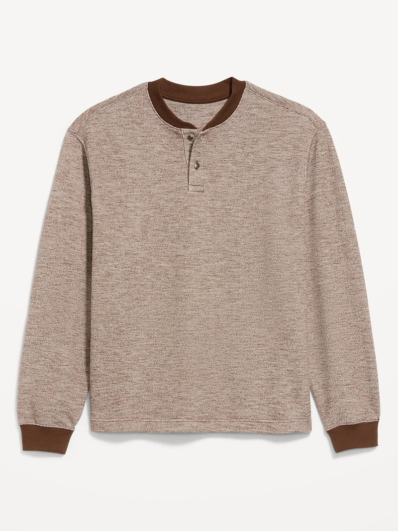 Fleece Henley T-Shirt