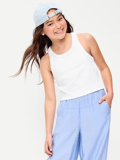 2-In-1 Ribbed Tank Top for Girls
