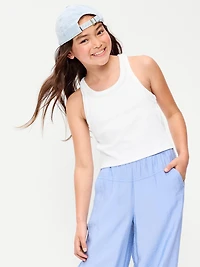 2-In-1 Ribbed Tank Top for Girls