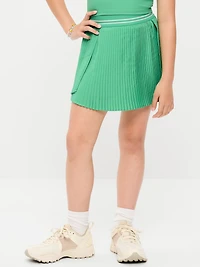 High-Waisted Micro-Pleated Skort for Girls