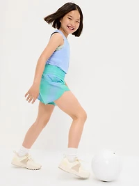 High-Waisted Dolphin-Hem Run Shorts for Girls