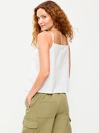 Scalloped-Hem Tank Top