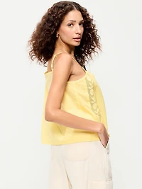 Scalloped-Hem Tank Top