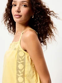 Scalloped-Hem Tank Top