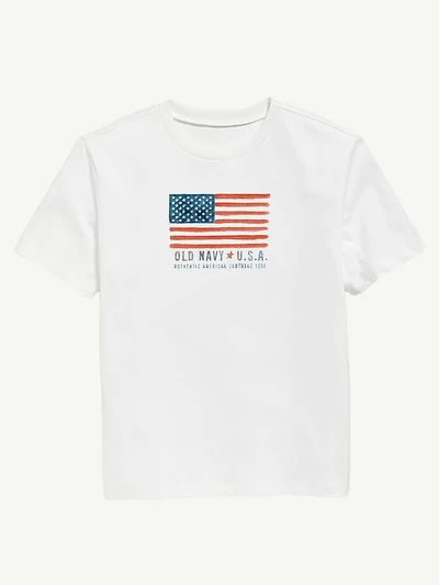 Heritage 1996 Flag Graphic T-Shirt For Kids
