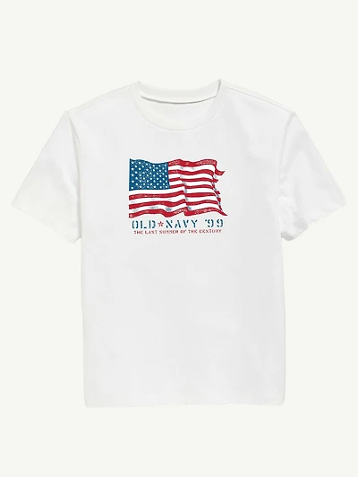 Heritage 1999 Flag Graphic T-Shirt For Kids