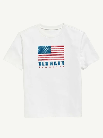 Heritage 1998 Flag Graphic T-Shirt For Kids