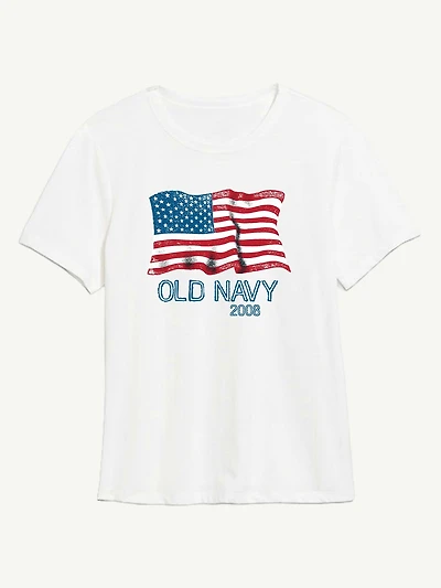 Heritage 2008 Flag Graphic T-Shirt For Women
