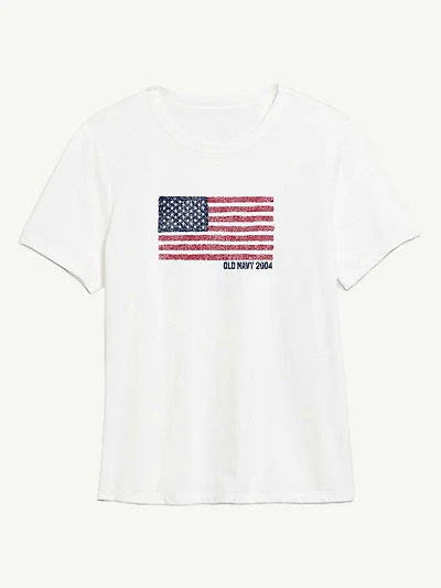 Heritage 2004 Flag Graphic T-Shirt For Women