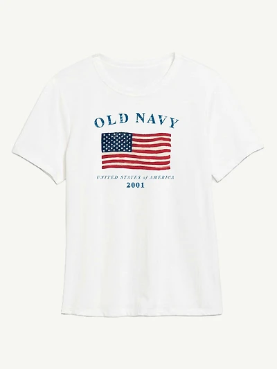 Heritage 2001 Flag Graphic T-Shirt For Women