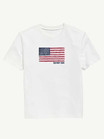 Heritage 2004 Flag Graphic T-Shirt For Kids