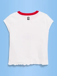 FIFA World Cup 26™ Korea Republic Smocked Graphic T-Shirt for Girls