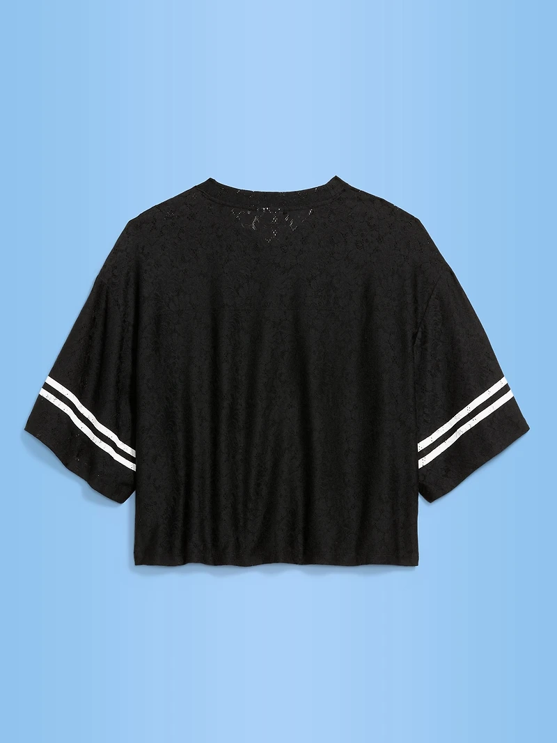 FIFA World Cup 26™ Japan Boxy Lace V-Neck T-Shirt for Women