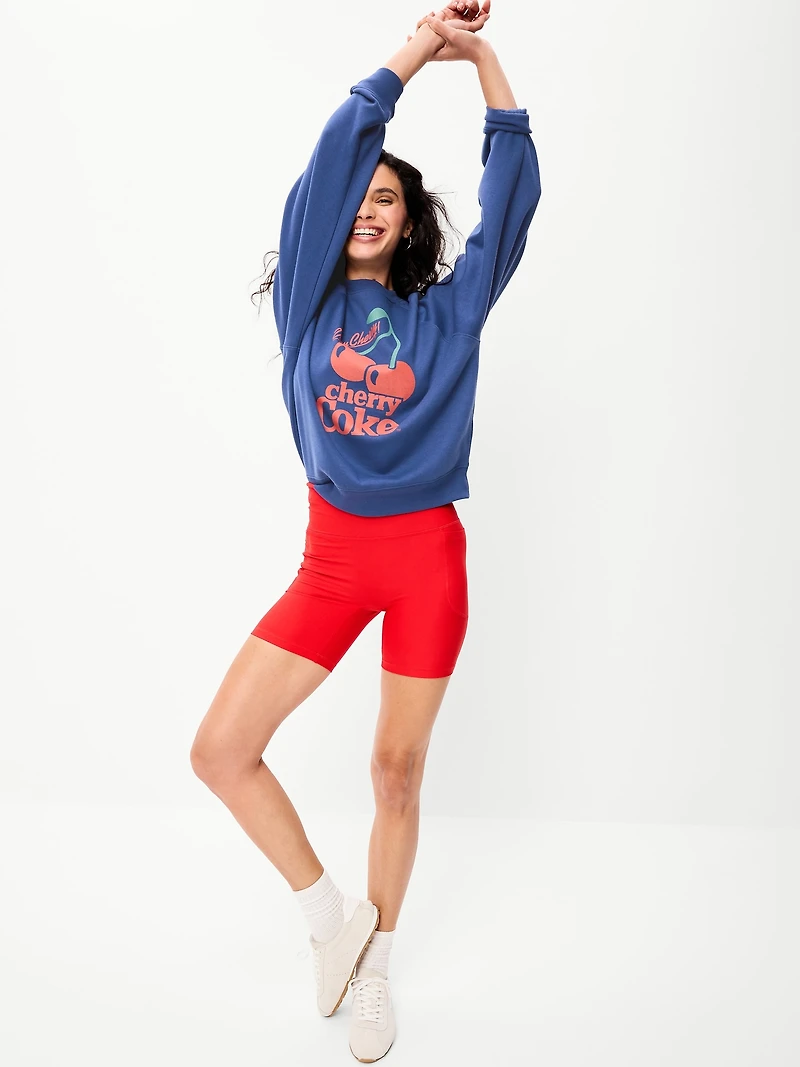 Oversized Raglan Graphic Sweatshirt
