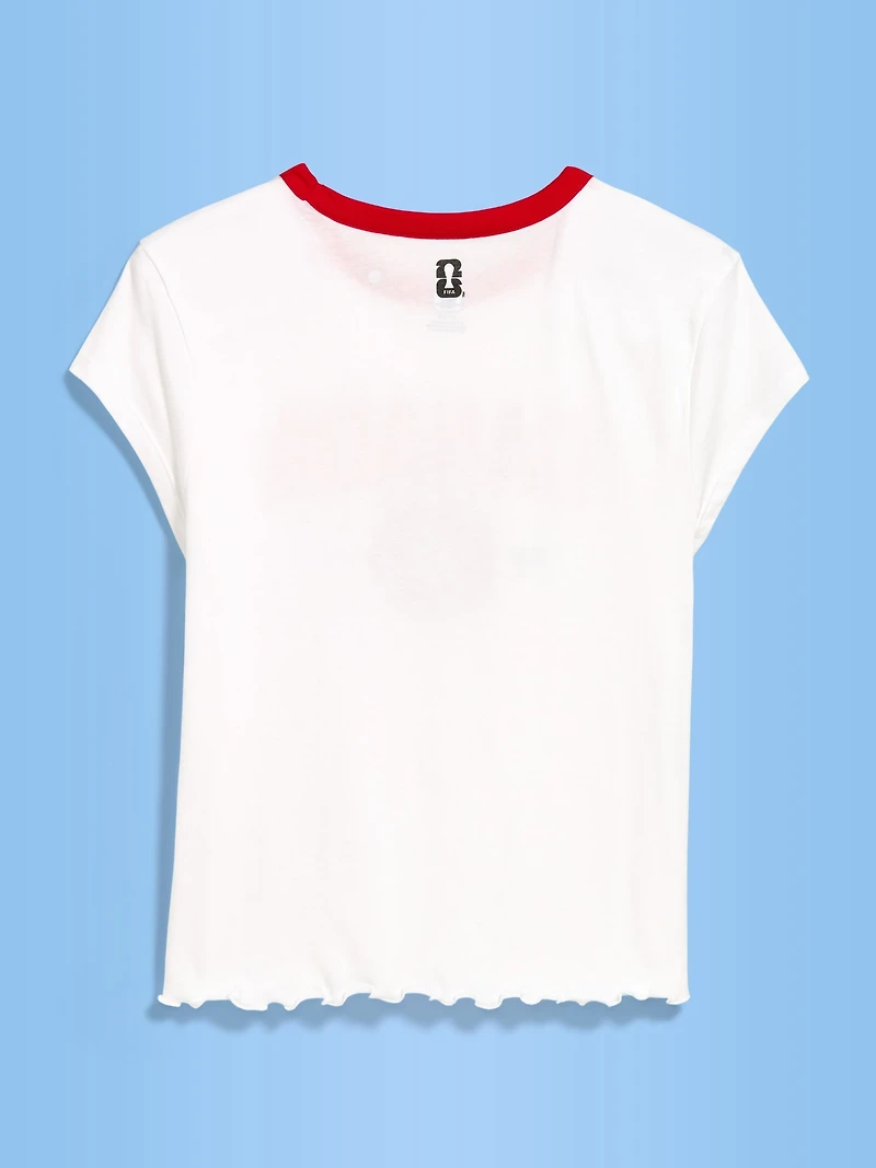 FIFA World Cup 26™ Canada Smocked Graphic T-Shirt for Women