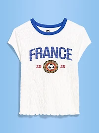 FIFA World Cup 26™ France Smocked Graphic T-Shirt for Women