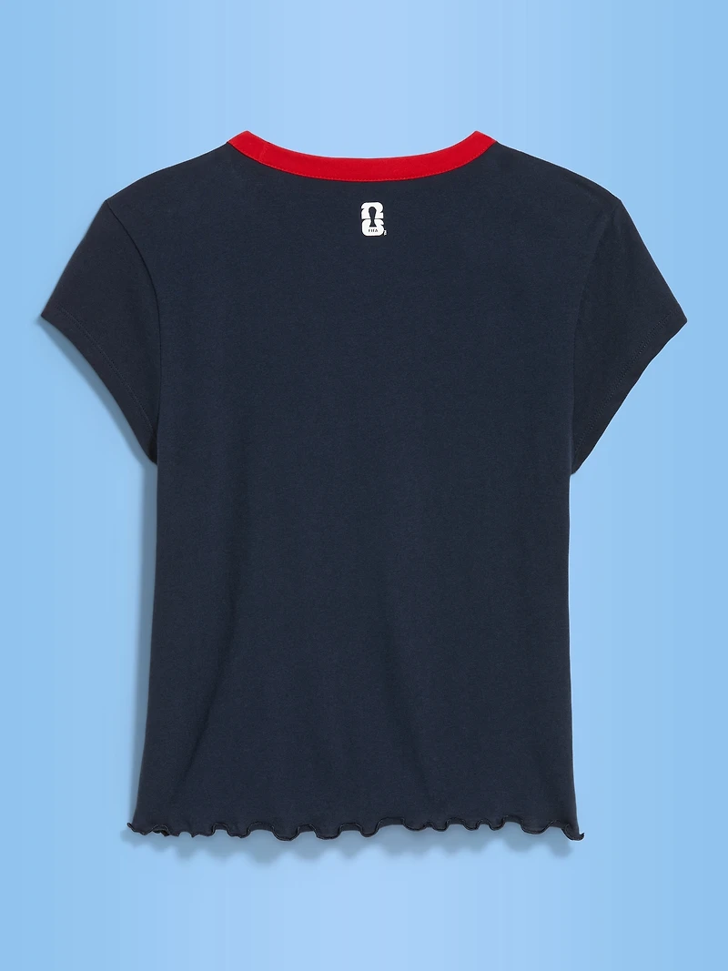 FIFA World Cup 26™ Spain Smocked Graphic T-Shirt for Women