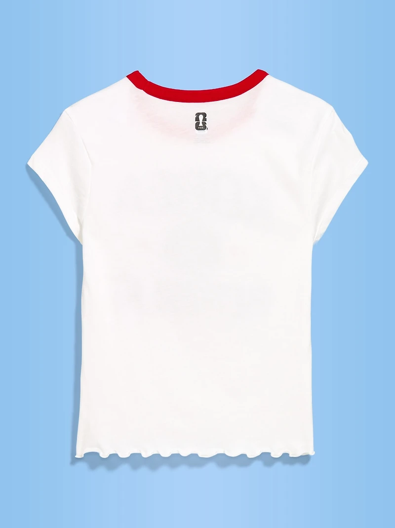 FIFA World Cup 26™ Korea Republic Smocked Graphic T-Shirt for Women