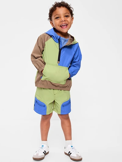 Tech Zip-Pocket Shorts for Toddler Boys