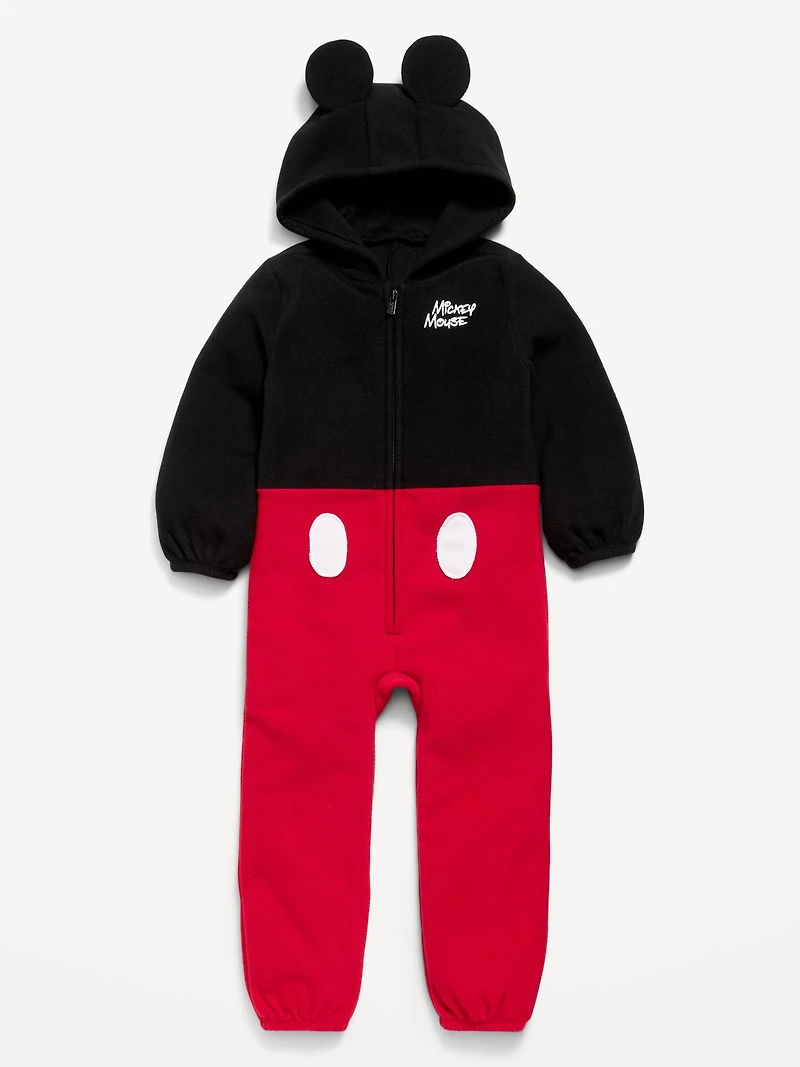 Disney© Hooded Mickey Mouse Microfleece One-Piece for Toddler Boys
