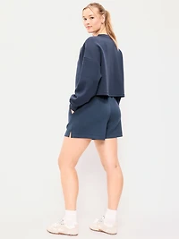 High-Waisted Bounce Fleece Shorts - 5-inch inseam