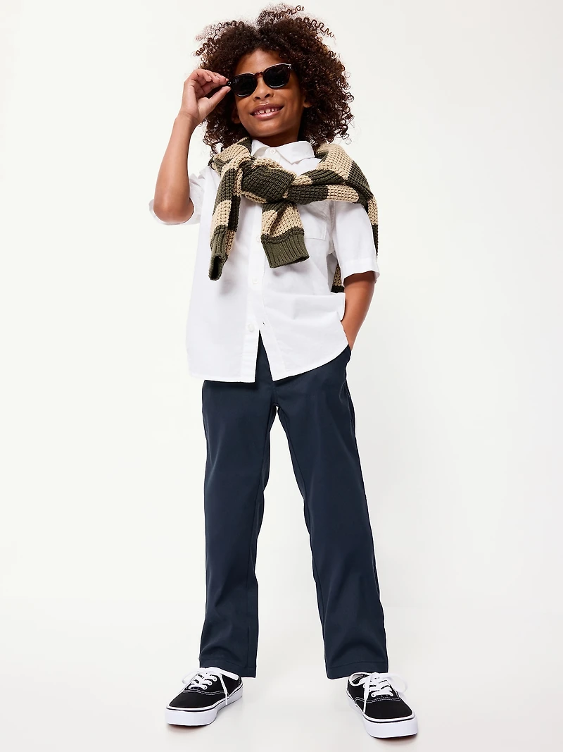 Uniform Straight Leg Tech Pants for Boys