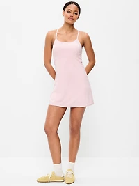 Stretch Woven Racerback Tennis Dress