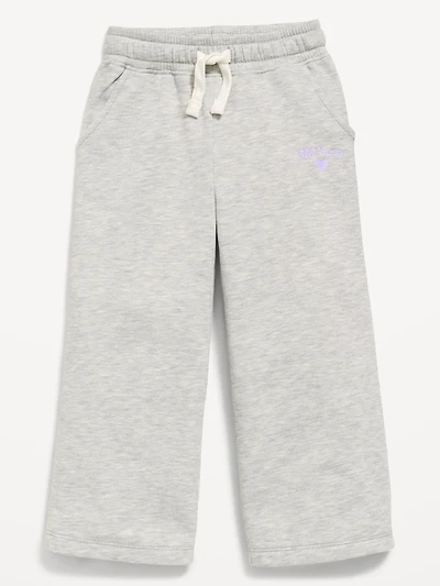 Logo Graphic Wide-Leg Sweatpants for Toddler Girls